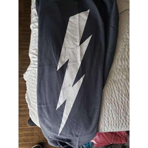 Ascot and Hart Lightning Bolt Pants Joggers Drawstring Size Large Workout Fit - Picture 6 of 9